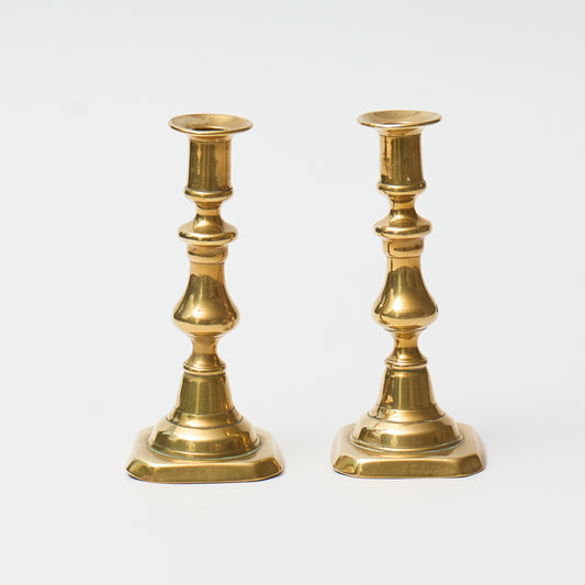 Pair of small Victorian Brass Candlesticks