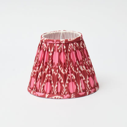 Pink and Red Ikat Lampshade