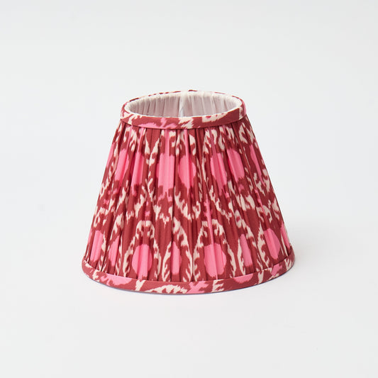 Pink and Red Ikat Lampshade