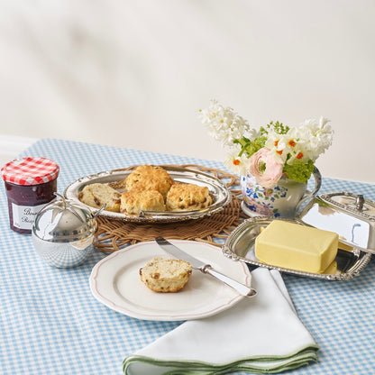 Blue and White checked Tablecloth