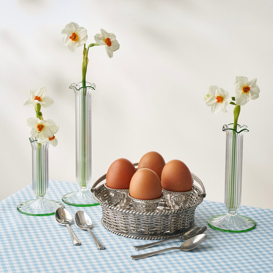 Silver Plated Egg Basket