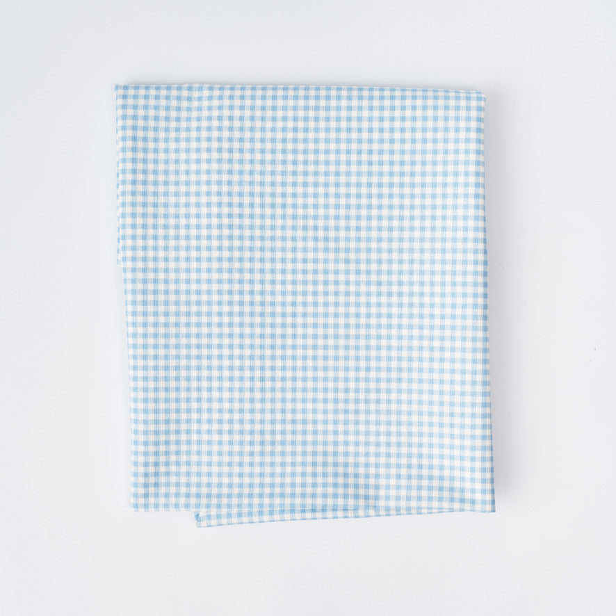 Blue and White checked Tablecloth