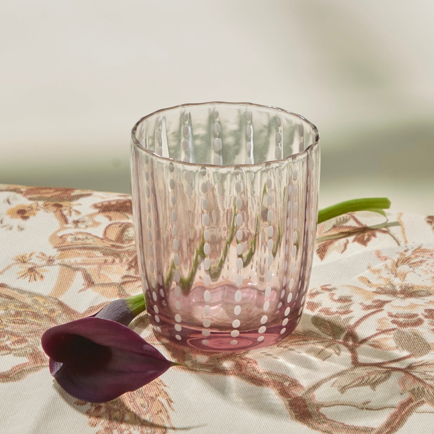 Pink Speckle Glasses (Set of 6)