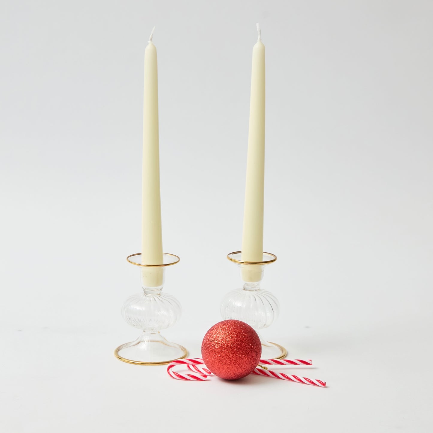 Myla Gold Rimmed Candle Holders