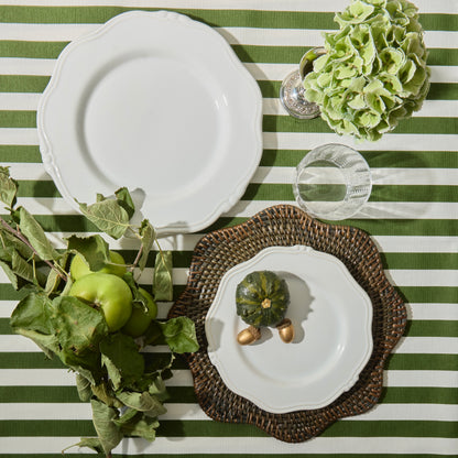 Green Stripe Tablecloth
