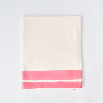 Provence Pink Edged Tablecloth