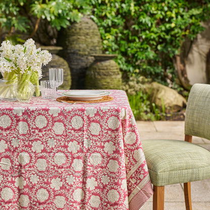Crimson Rose Tablecloth
