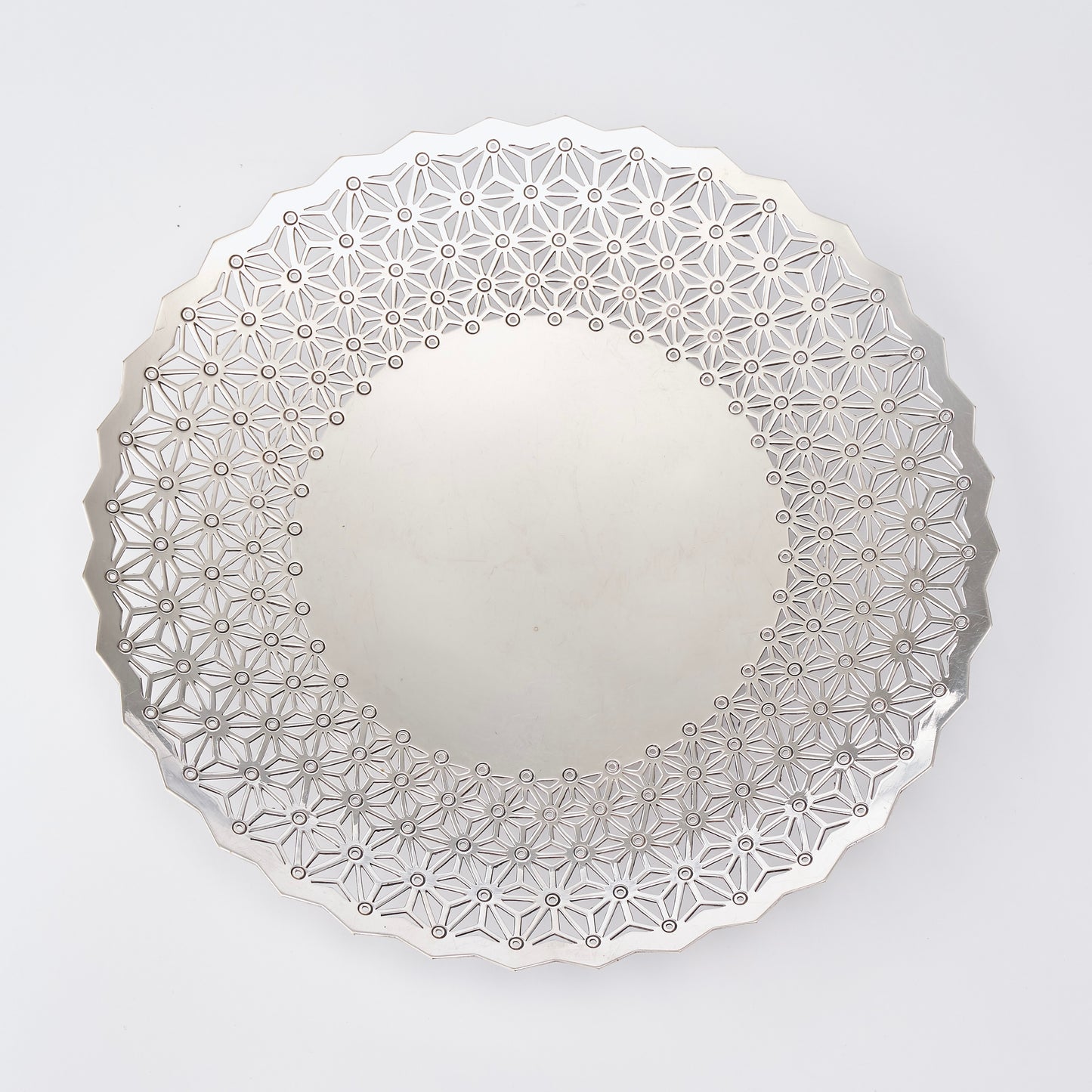 Silver Lattice Cake Stand