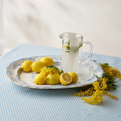 Blue and White Floral Serving Platter
