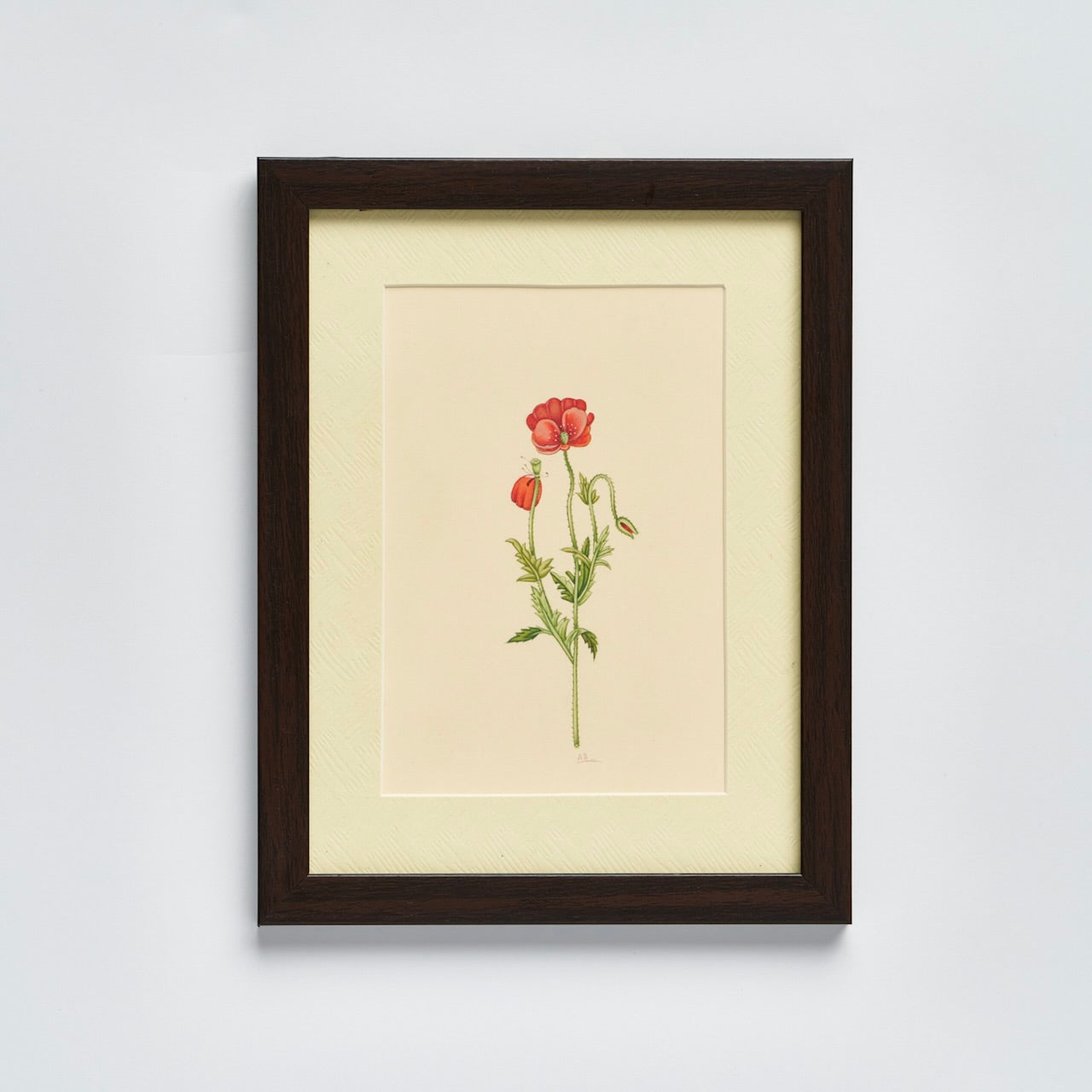 English Garden Prints - Original Hand Painted Flowers (set of 4)
