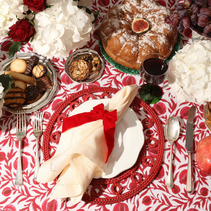 Ruby Red Pomegranate Tablecloth
