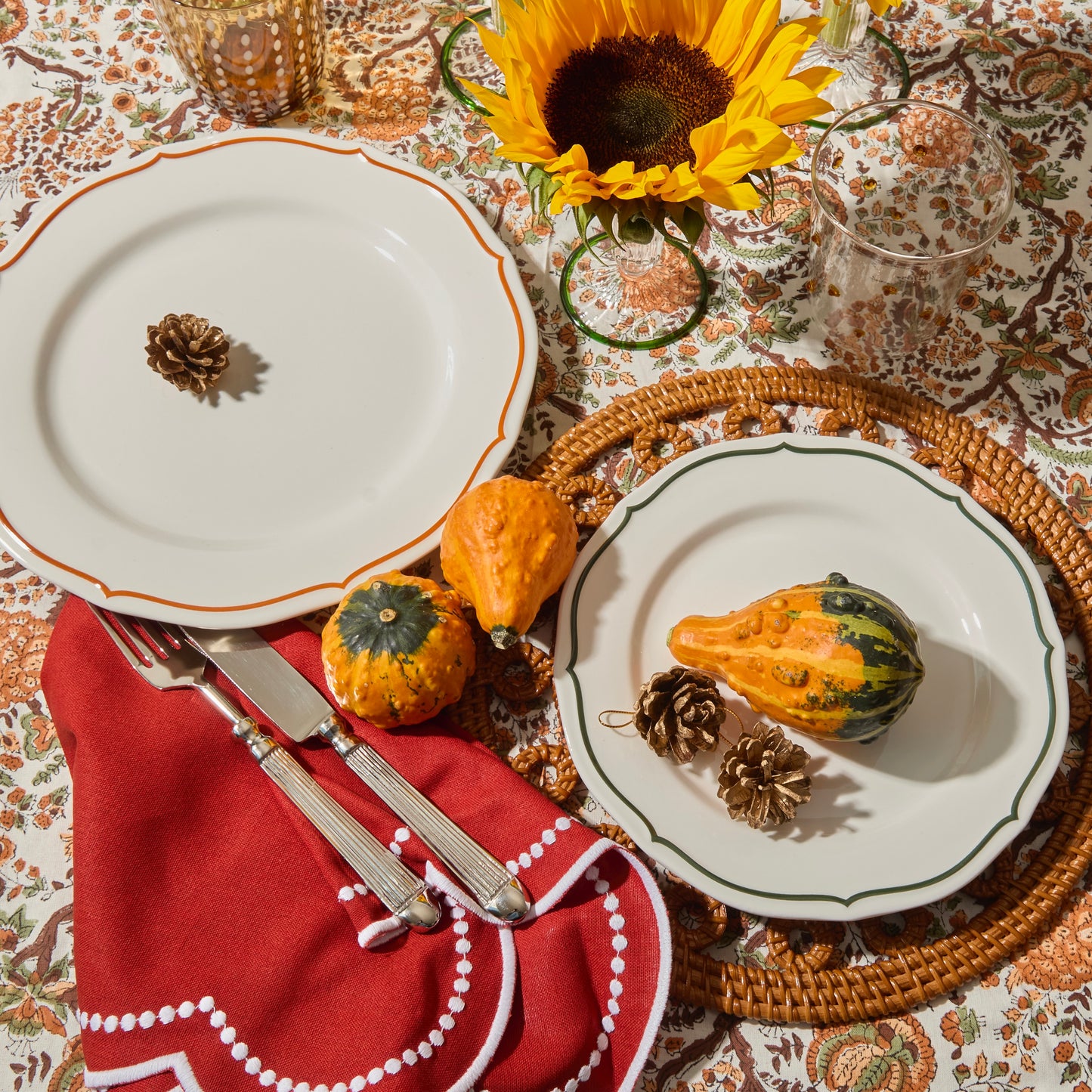 Natural Columbus Rattan Placemats (Set of 4)