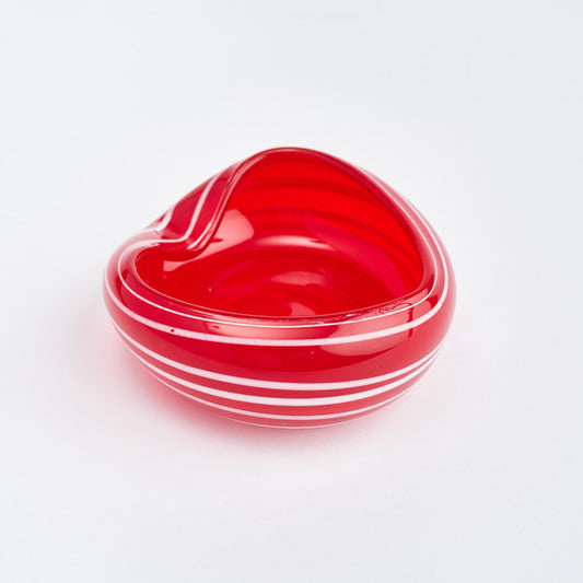 Red Heart Murano Bowl