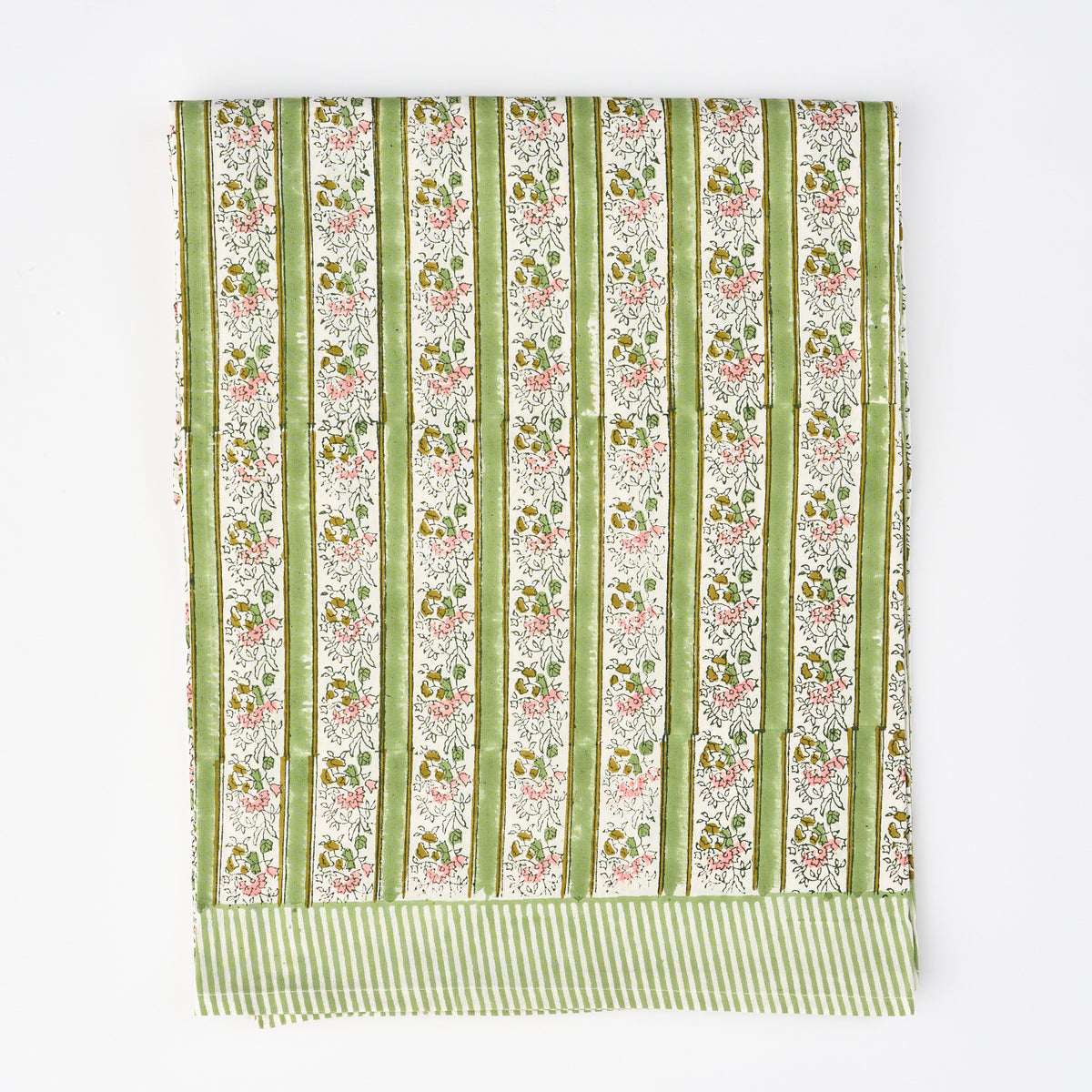 Voi Collective x Domenica Marland Pink and Green Floral Tablecloth