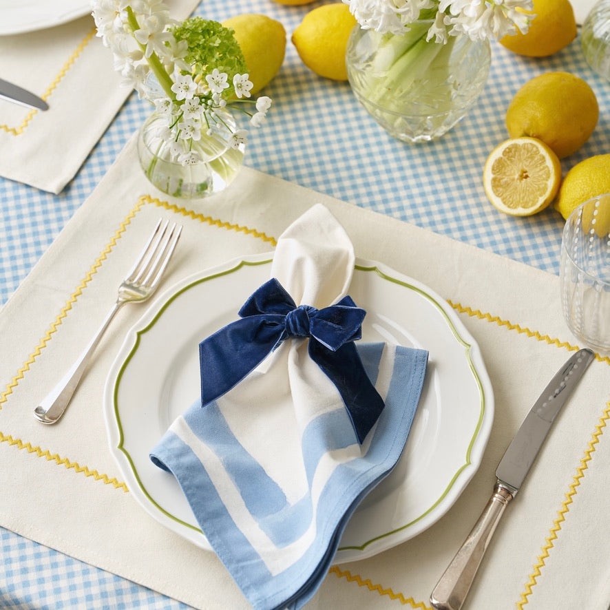 Provence Blue Edged Napkins (set of 4)
