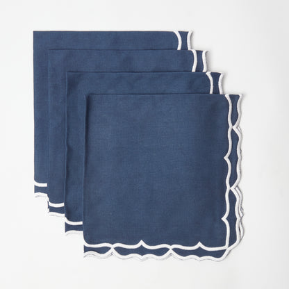 Blue Sasha Napkins (set of 4)