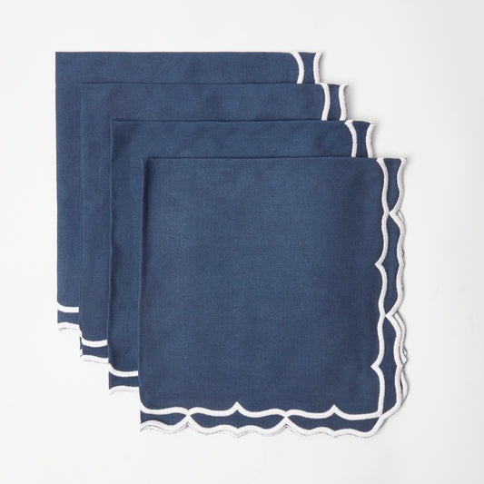 Blue Sasha Napkins (set of 4)