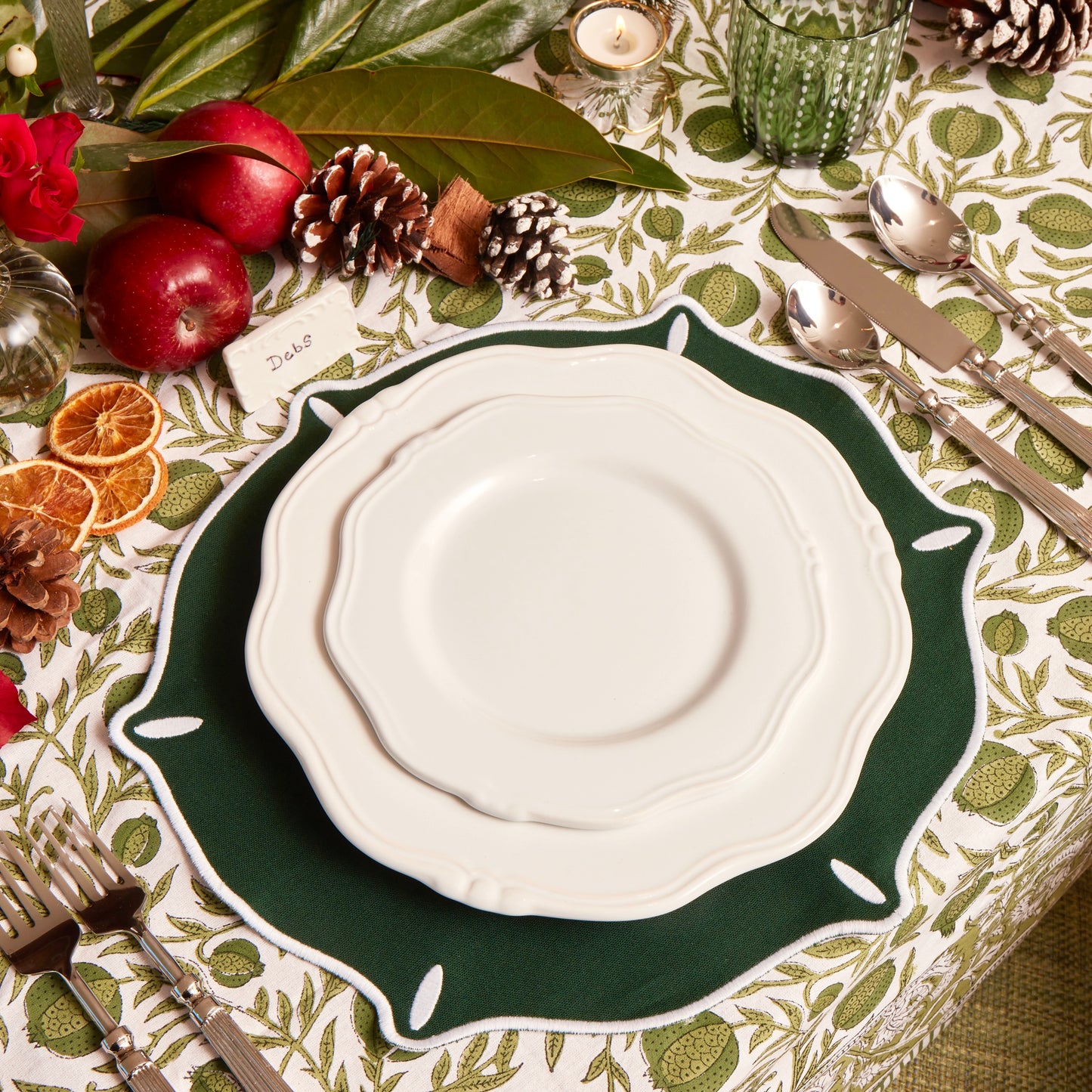 Green Lyra Placemat  (Set of 4)