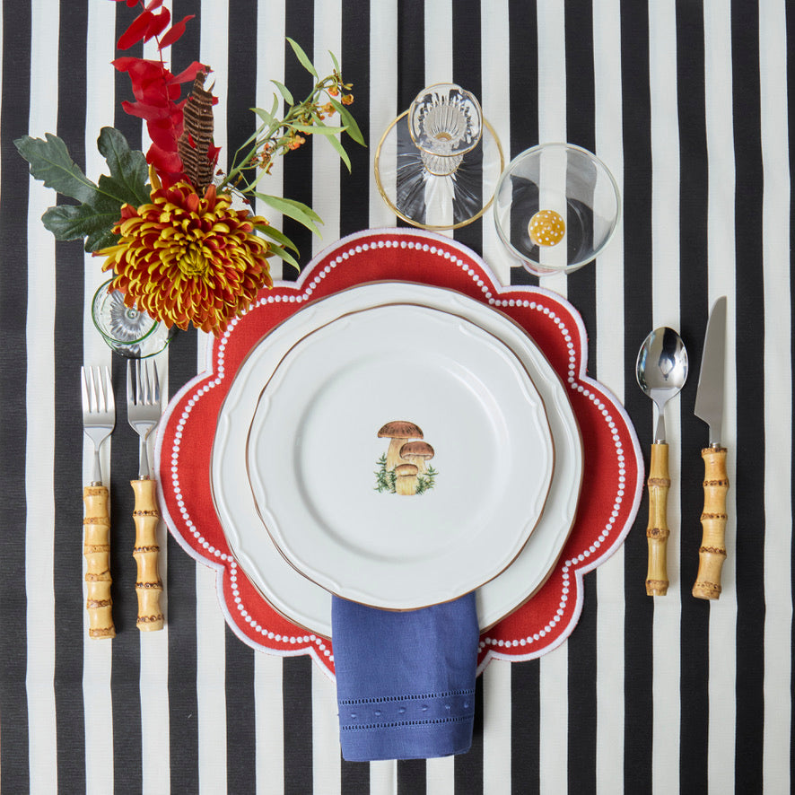 Black and White Stripe Tablecloth