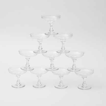 10 Vintage Champagne Coupes