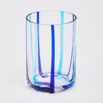 Blue Striped Tumblers (Set of 6)