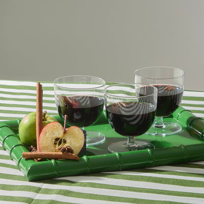 Green Stripe Tablecloth