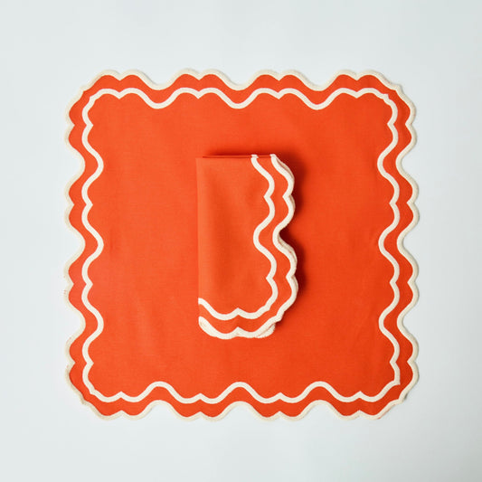 Harvest Orange Napkins  (Set of 4)