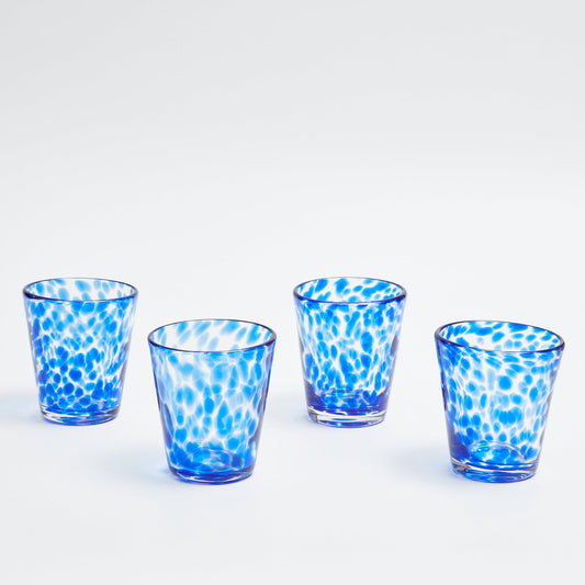 Blue Tortoiseshell Glasses (Set of 4)