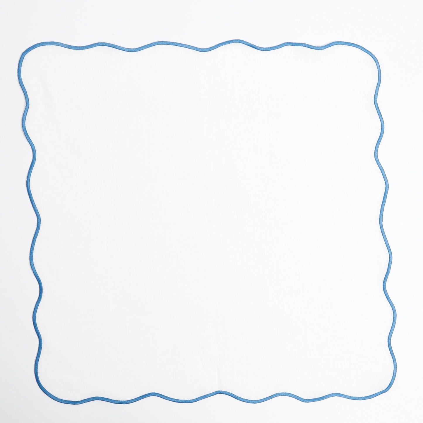 Bluebell Blue Wave Linen Napkins (Set of 4)
