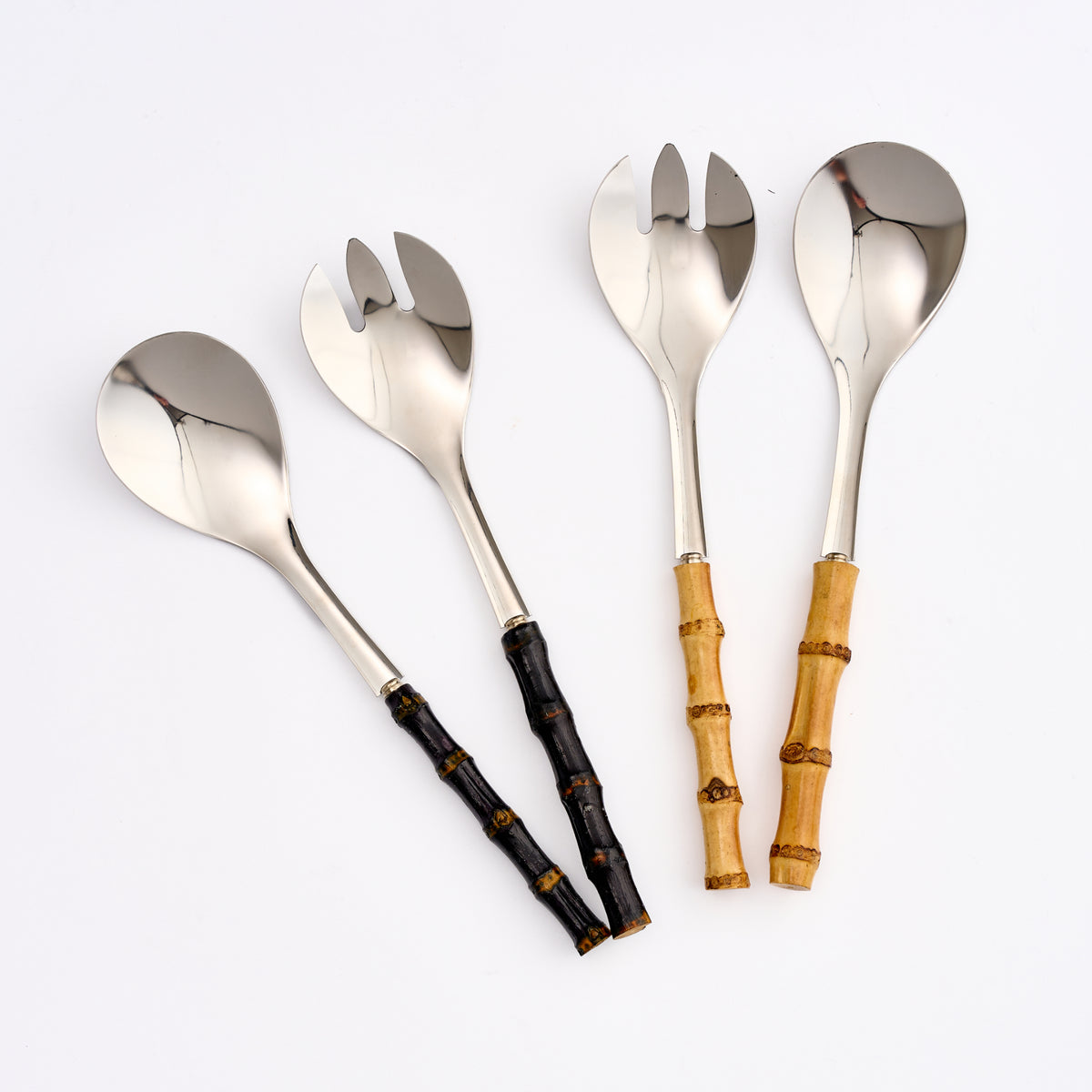 Bamboo Salad Servers (Dark - Set of 2)