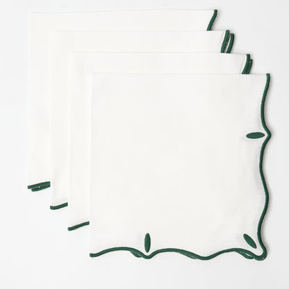 White Lyra table napkin  (Set of 4)