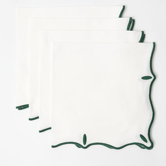 White Lyra table napkin  (Set of 4)