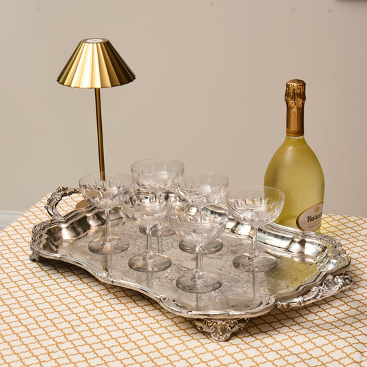 Set of 10 vintage Champagne Coupes