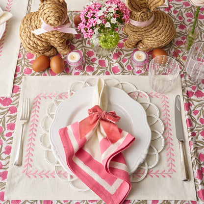 Pink Climbing Leaves Placemats (set of 4)