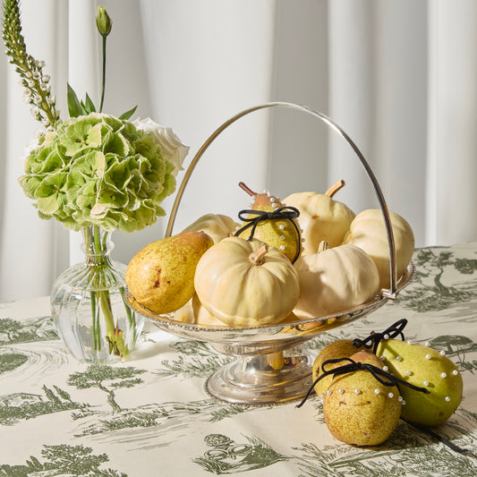 Silver-plated Latticed Basket