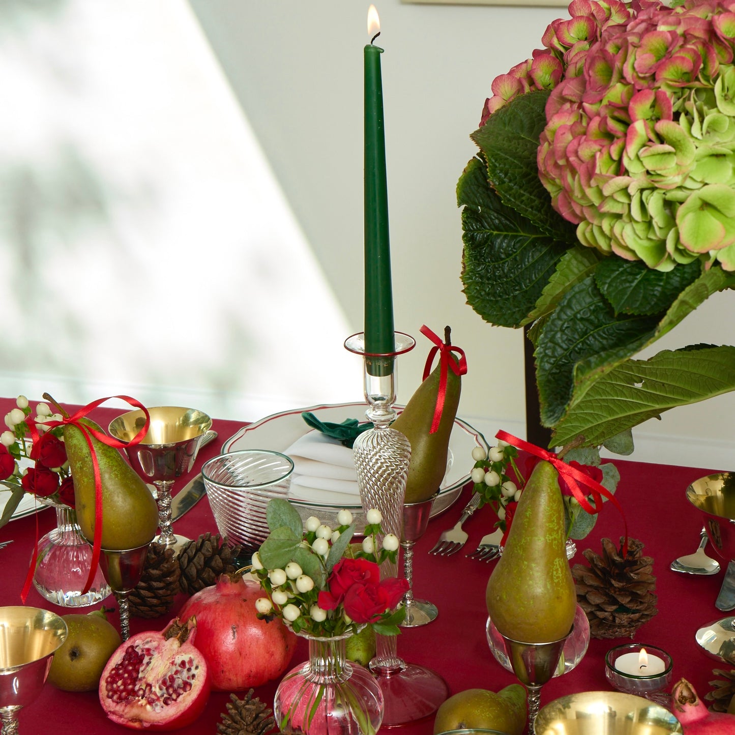 Red edged Noel Candlesticks