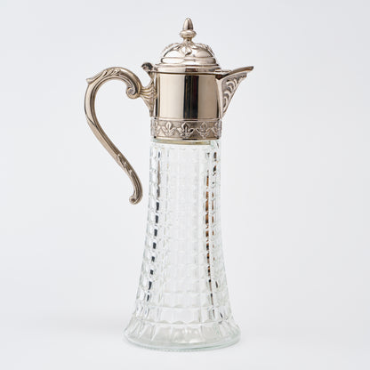 Crystal and Silver Plated Claret Jug