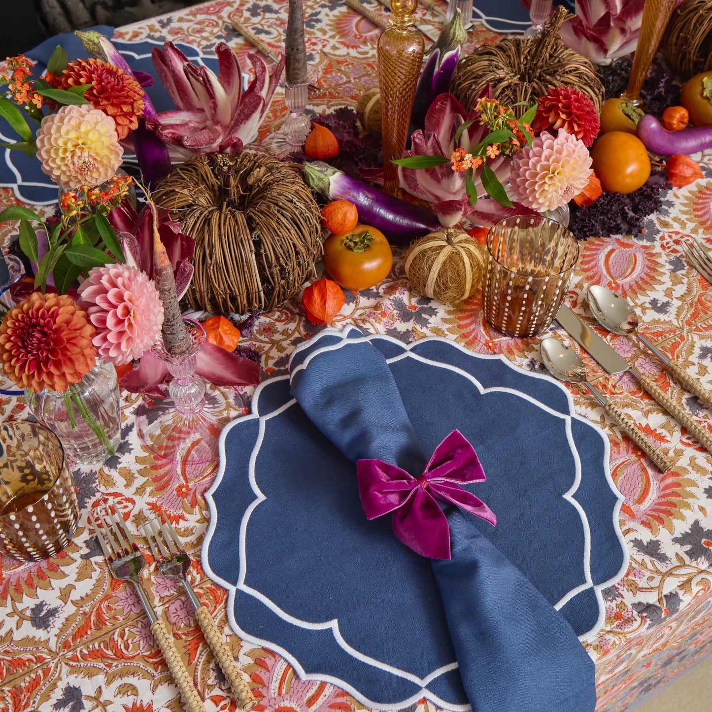 Orange Caspar Tablecloth