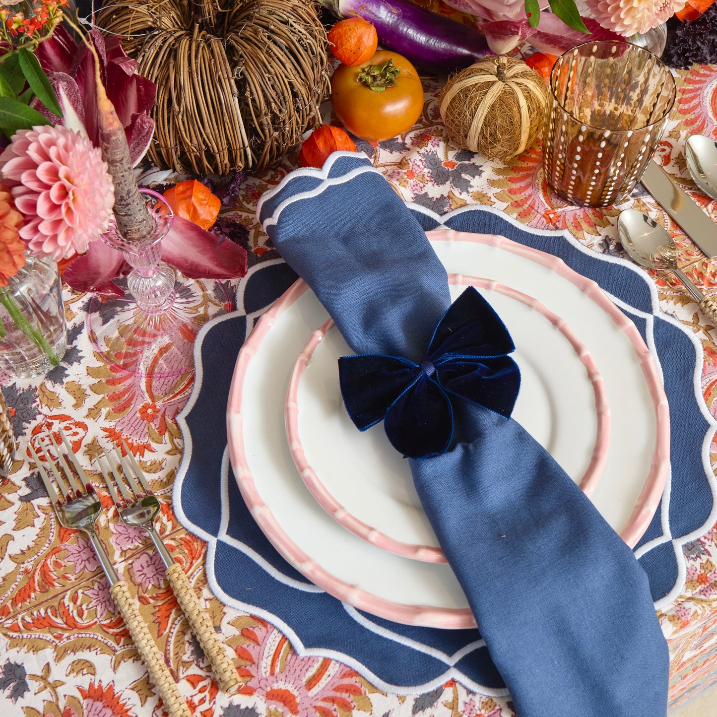 Blue Sasha Napkins (set of 4)