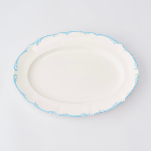 Art Deco Blue and White Vintage Serving Plate