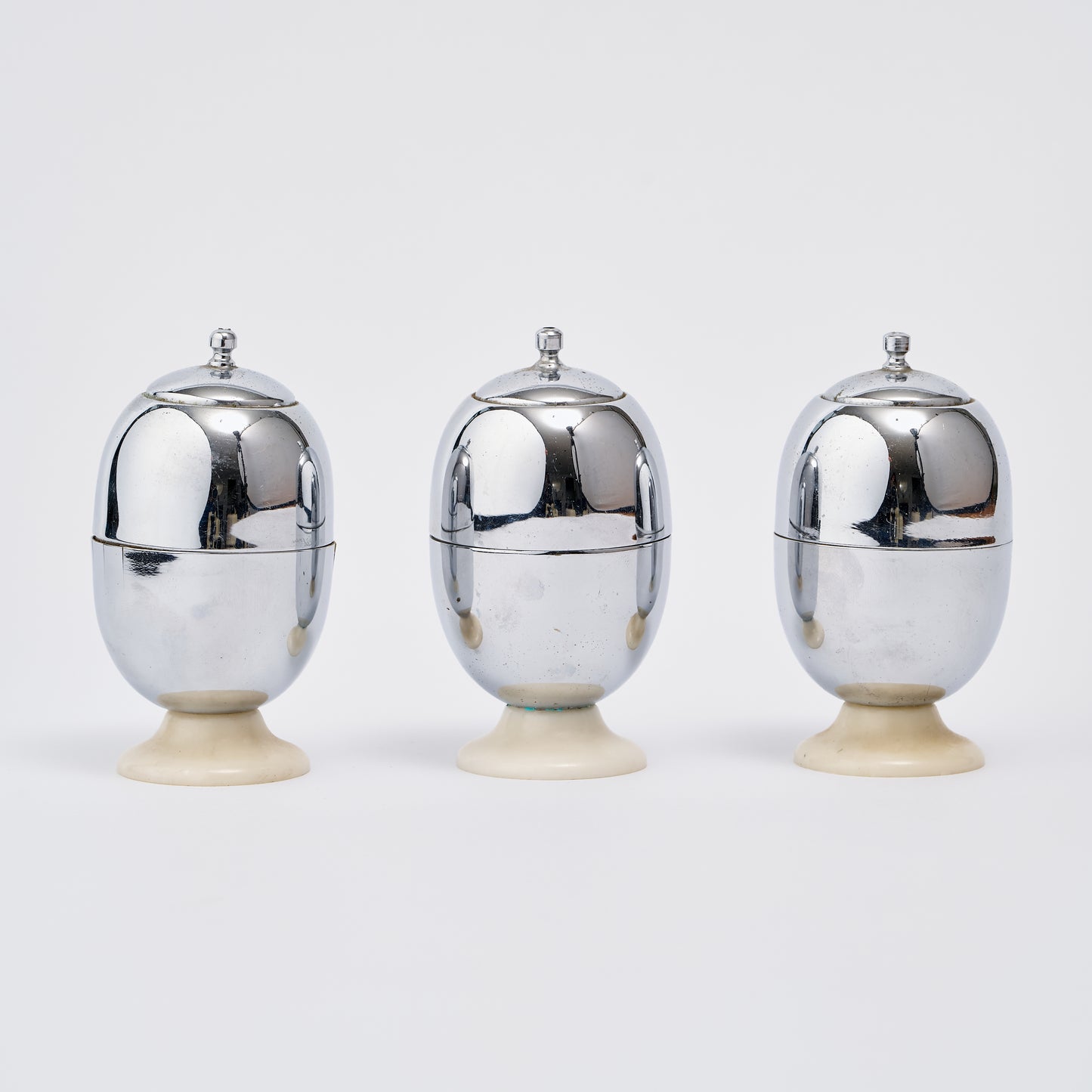 Pair of 1960's egg coddlers