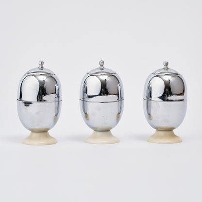 Pair of 1960's egg coddlers