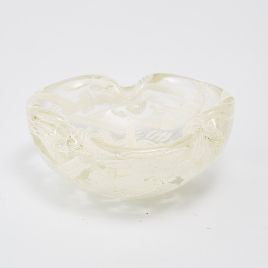 Vintage Brush Stroke Murano Bowl
