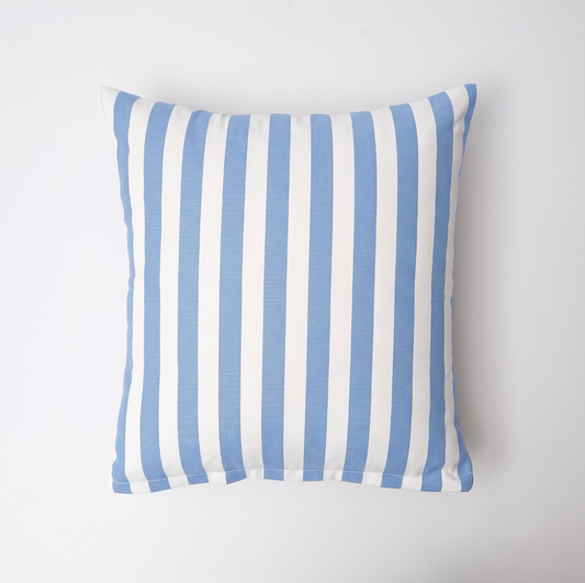 Blue Striped Outdoor Cushion