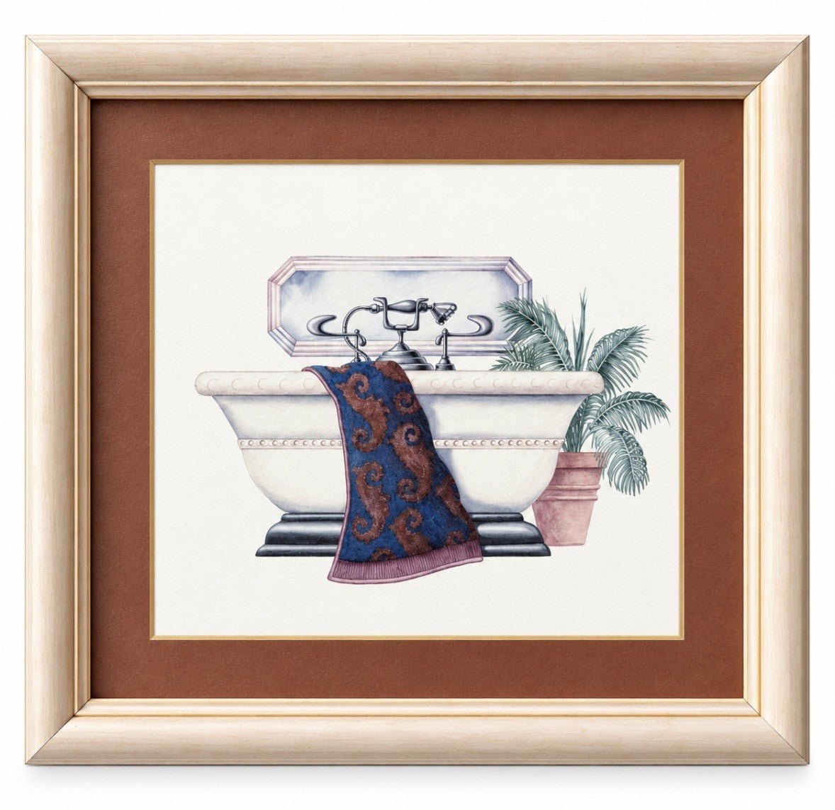 Vintage Bath print I - Lisa Danielle