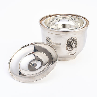 Silver Plated Covered Ice Bucket