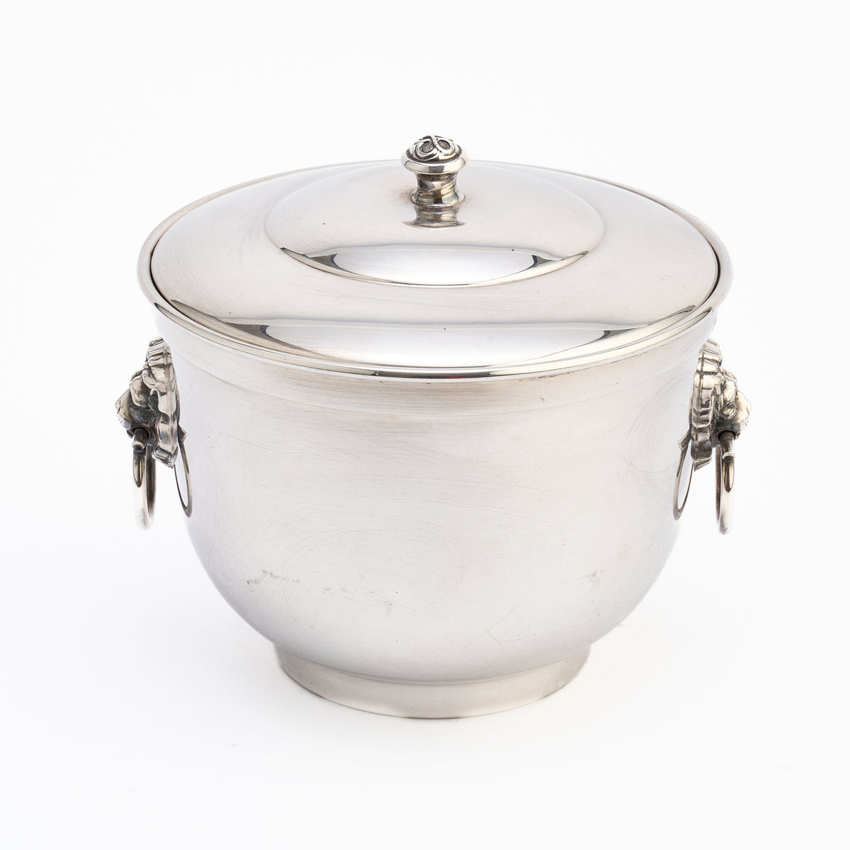 Silver Plated Covered Ice Bucket