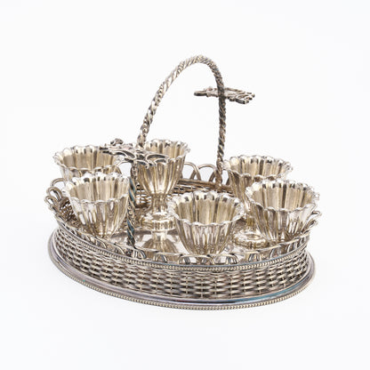 Silver Plated Egg Basket